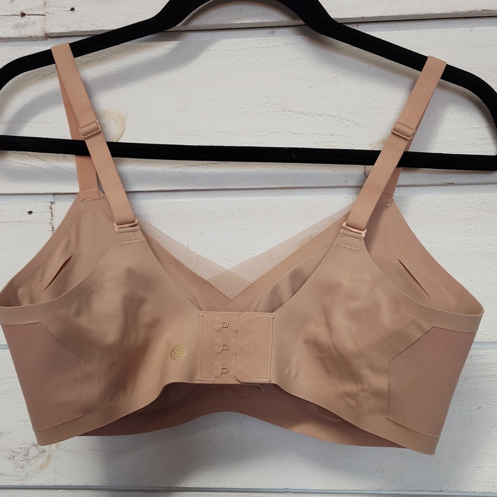 Honeylove Seamless Crossover Tan Bra Large 38 B/C - Picture 3 of 4